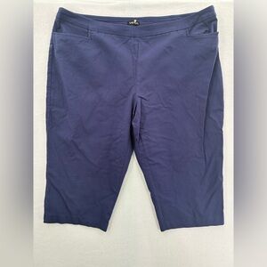 3 Foor$20 George Women's Deep Blue/Purple Bermudas size 3x